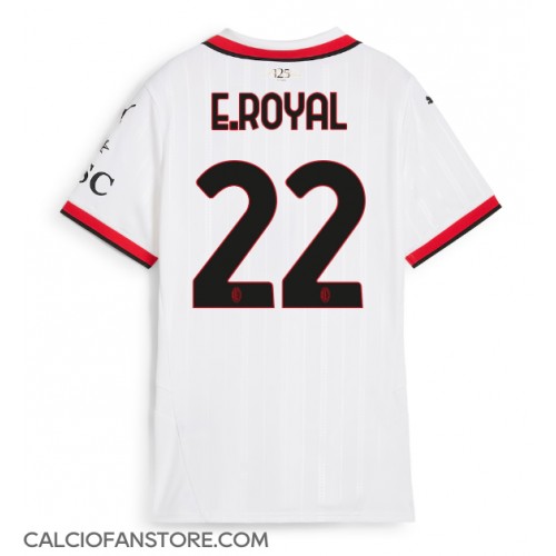 Maglia Calcio AC Milan Emerson Royal #22 Seconda Divisa Donna 2024-25 Manica Corta